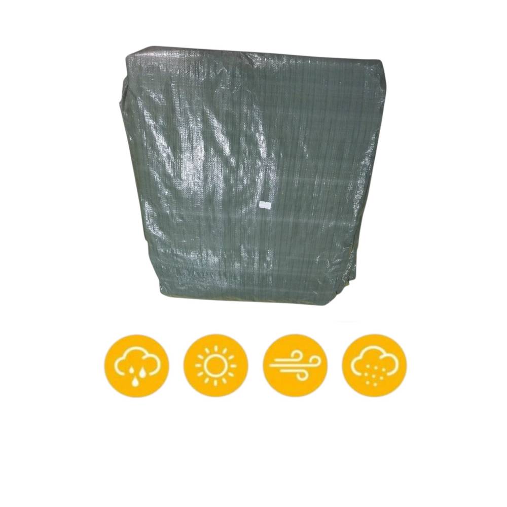 Prelata Verde cu inele, impermeabila 4x8m, 150g/mp- protectie UV